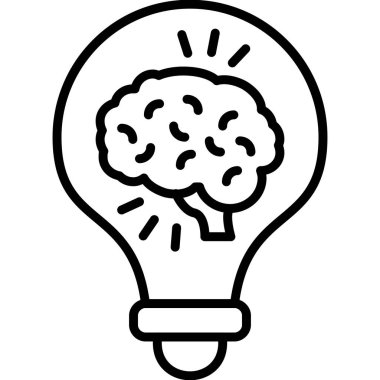 İçinde beyin bulunan ampul grafiği