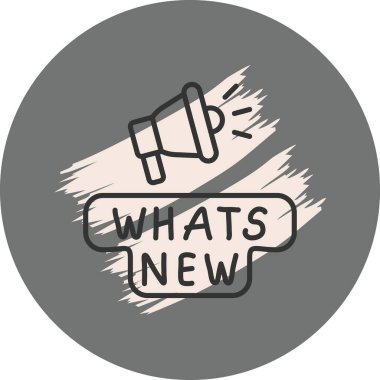 Yeni haberleri sunan megafon simgesi