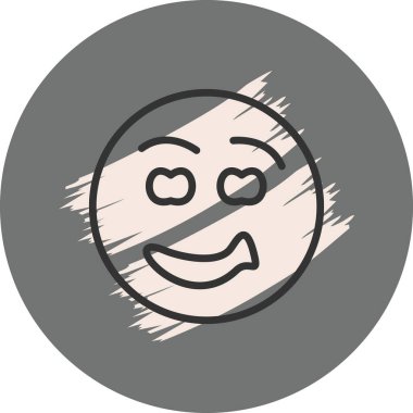 emoji simgesi, web kullanımı için basit tasarım vektör çizimi