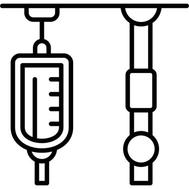 Hastane ekipmanlarından sarkan damar içi damlalar.