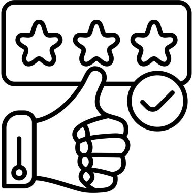 Simge vektör illüstrasyon tasarımını gözden geçir