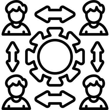  toplantı simgesi vektör illüstrasyon tasarımı