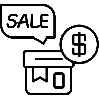 satış simgesi vektör illüstrasyon tasarımı
