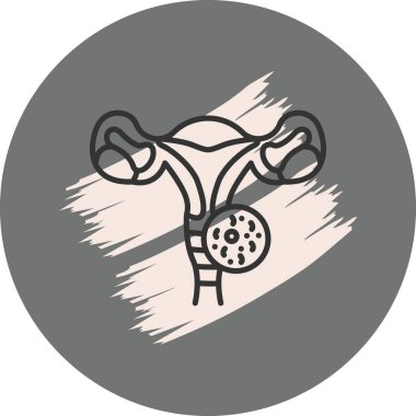 Kadın üreme sistemi diyagramının gösterimi