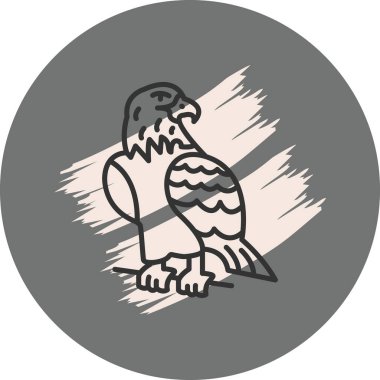 Kartal simgesi vektör illüstrasyon tasarımı