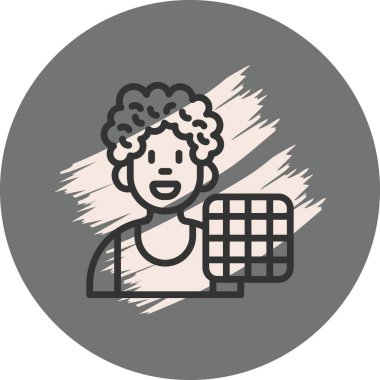 Elinde waffle tutan gülümseyen kişi