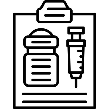 Pano şırınga şişesi. Sağlık malzemeleri.