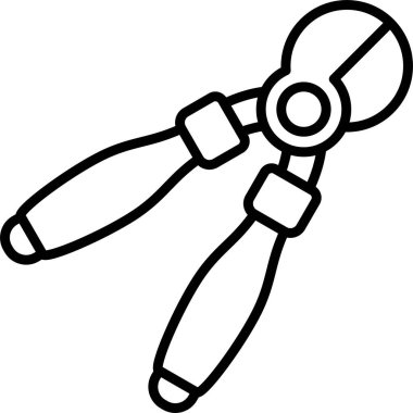 Kerpeten simgesi, vektör illüstrasyonu basit tasarım