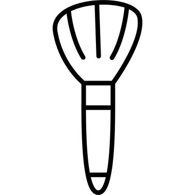 Makyaj Fırçası modern simgesinin vektör çizimi