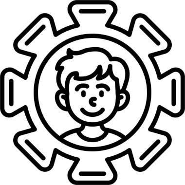 yönetim web simgesi vektör illüstrasyonu