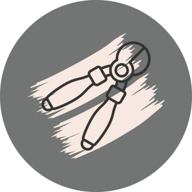 Kerpeten simgesi, vektör illüstrasyonu basit tasarım