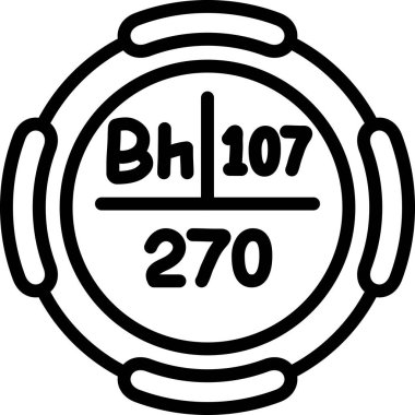 Bohrium web simgesi vektör illüstrasyonu