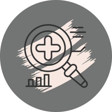 araştırma web simgesi vektör illüstrasyonu