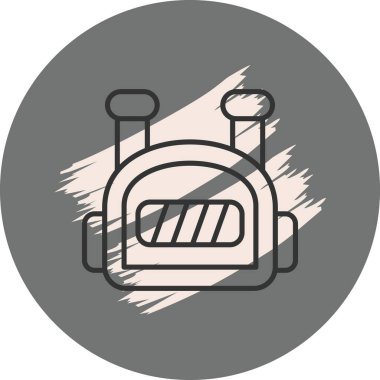 Bot web simgesinin vektör illüstrasyonu