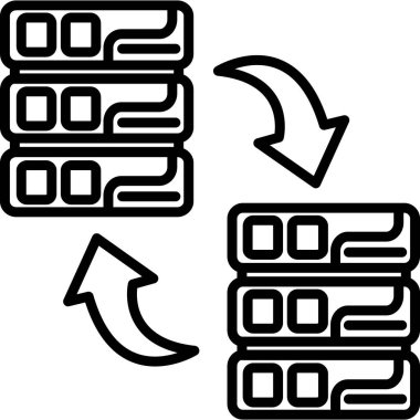  veri simgesi vektör illüstrasyon tasarımı