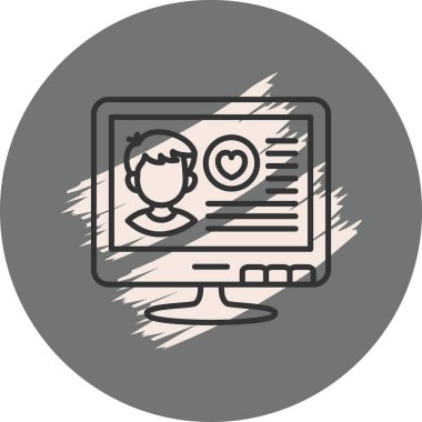 Ağ simgesi vektör illüstrasyonu