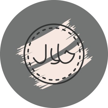 Dairesel şekli ve çizgileri olan basit logo tasarımı