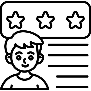 Simge vektör illüstrasyon tasarımını gözden geçir