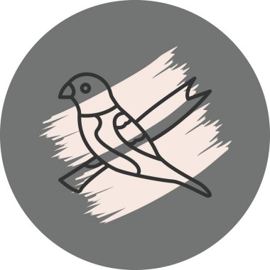 Göğüs simgesi basit düz illüstrasyon