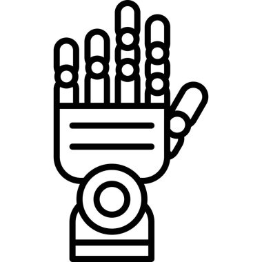 Robot el parmak ve eklemleri gösteriyor