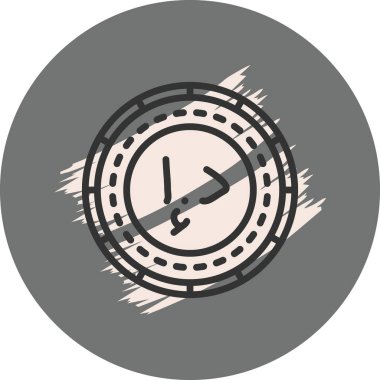 Birleşik Arap Emirlikleri Para Simgesi. Uygulama veya web sayfası için basit web logosu 