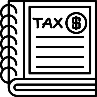 Vergi bilgilerini ve dolar işaretini gösteren defter