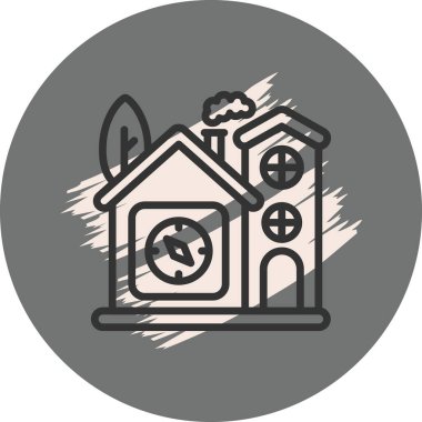 Ev pusulası gezinme web simgesi