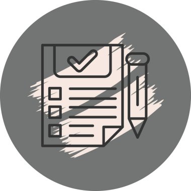 Belge Simgesi. Web Kullanımı için Basit Vektör İllüstrasyonu.