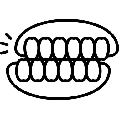 Ağızda iki sıra diş.