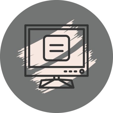 Metin doküman hatlarını gösteren bilgisayar monitörü