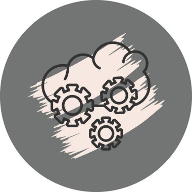 Bulut Orkestrasyonu Simgesi, Beyaz Arkaplan Görüntü