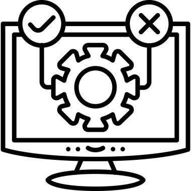 Yazılım web simgesi vektör illüstrasyonu