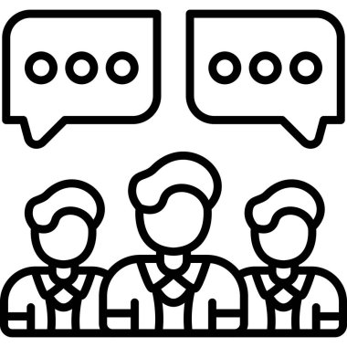  toplantı simgesi vektör illüstrasyon tasarımı