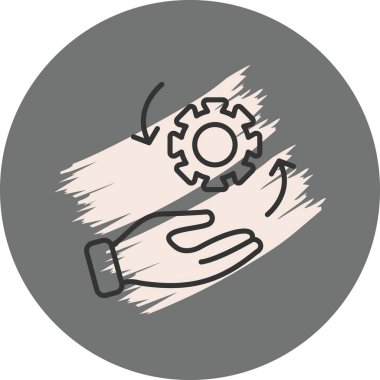 yönetim web simgesi vektör illüstrasyonu