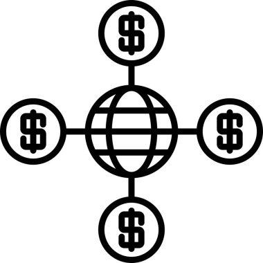 Ağ simgesi vektör illüstrasyon tasarımı