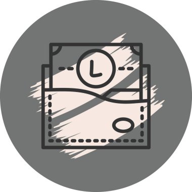 Wallet icon, vector illustration simple design