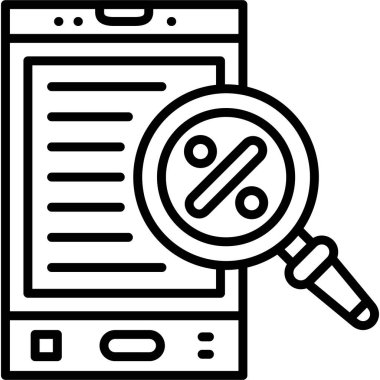 İndirimli web simgesi vektör illüstrasyonu