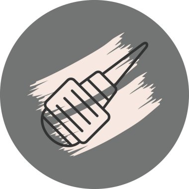 Arkaplanda basit boya fırçası çizimi