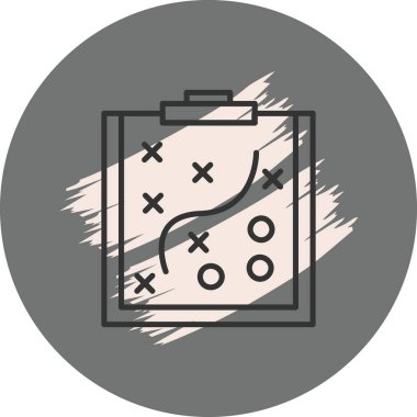 Strateji simgesi vektör illüstrasyon tasarımı