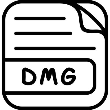 dmg etiketli ayrıntılı belge simgesi