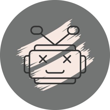Bot web simgesinin vektör illüstrasyonu