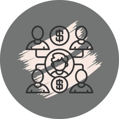 Pazarlama simgesi vektör illüstrasyon tasarımı