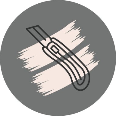 Modern bıçak simgesinin vektör illüstrasyonu