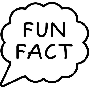 Eğlenceli bilgi metni içeren konuşma balonu