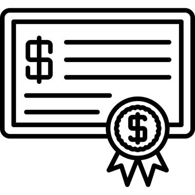 Ödül kurdelesi ve sembolüyle dolar kontrolü