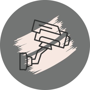 CCTV simge vektör illüstrasyon tasarımı