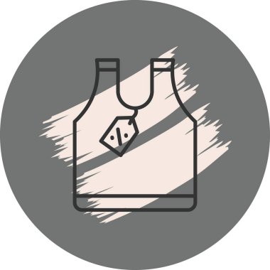 Kolsuz bluz tasarımının basit çizgisi