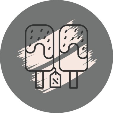 Çikolata kaplı iki dondurma.