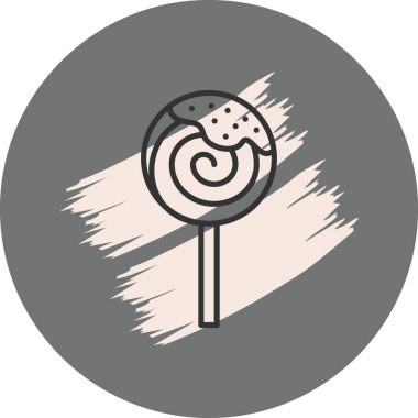 Lolipop Web simgesi vektör illüstrasyonu