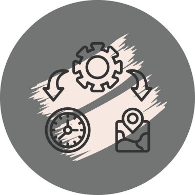 yönetim web simgesi vektör illüstrasyonu